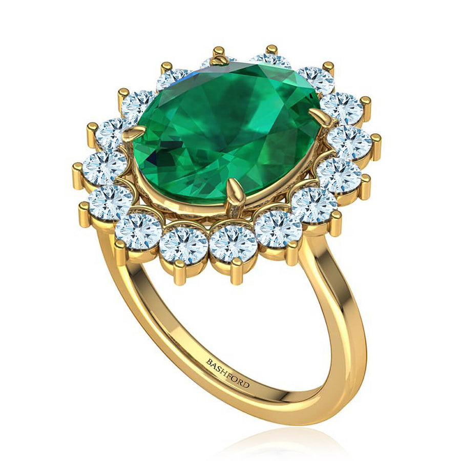 Aphrodite Emerald & Diamond Ring
