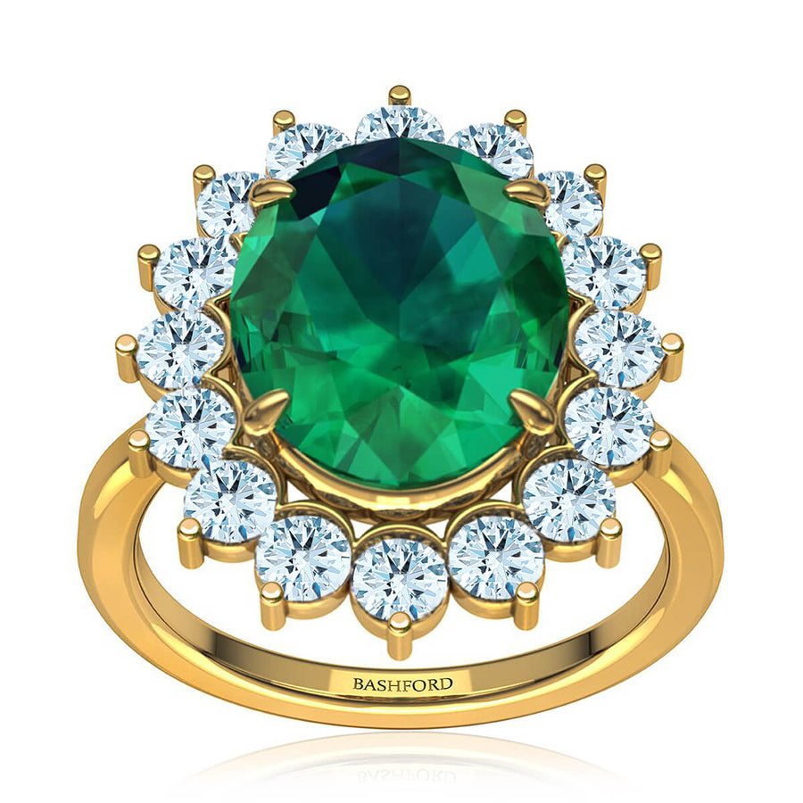 Aphrodite Emerald & Diamond Ring