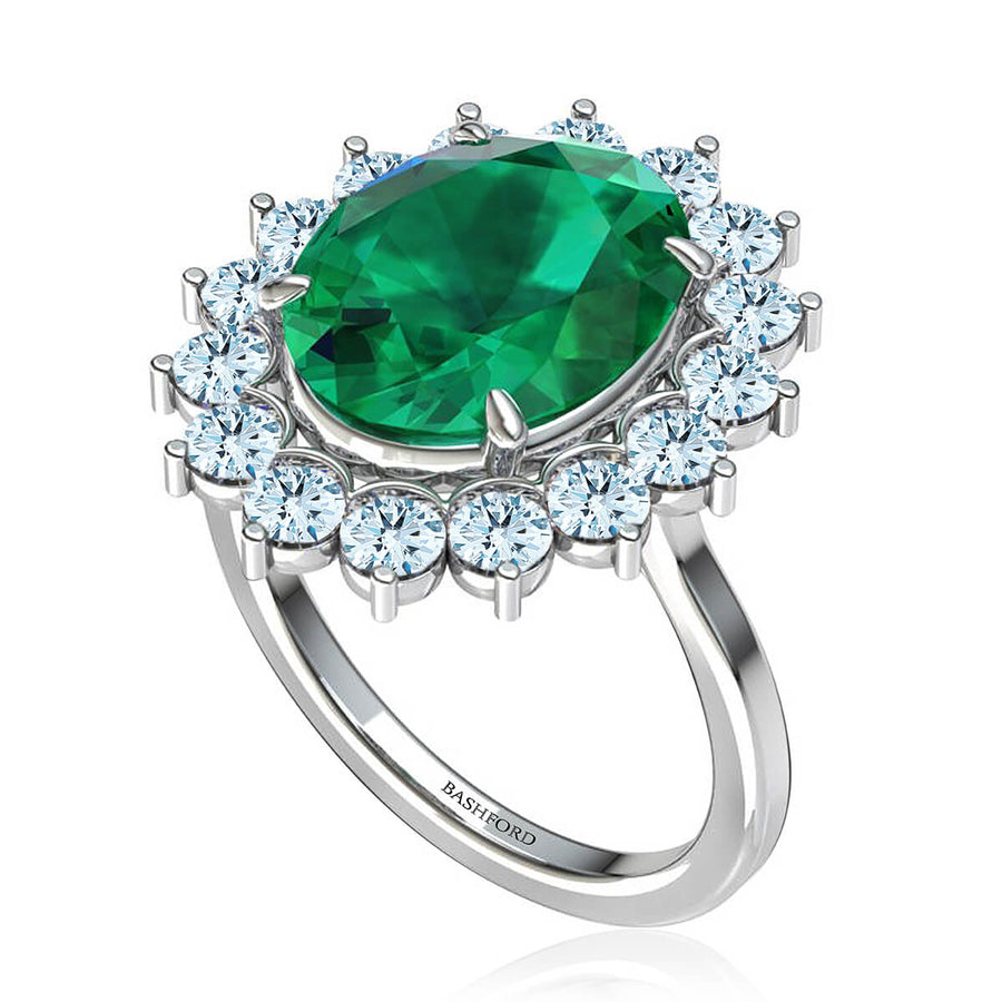 Aphrodite Emerald & Diamond Ring