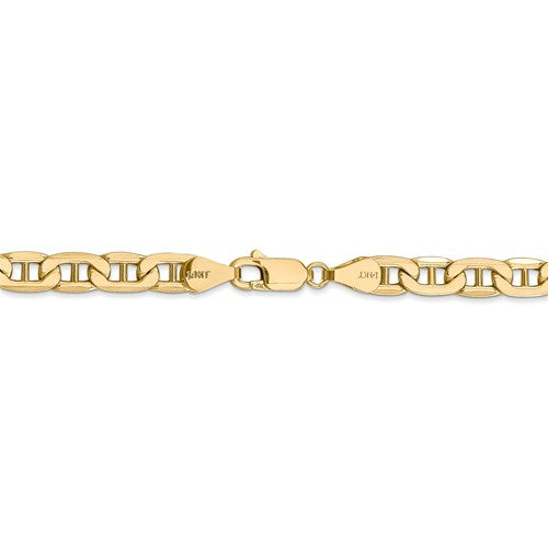 14K Yellow Gold 5.5mm Anchor Chain Necklace