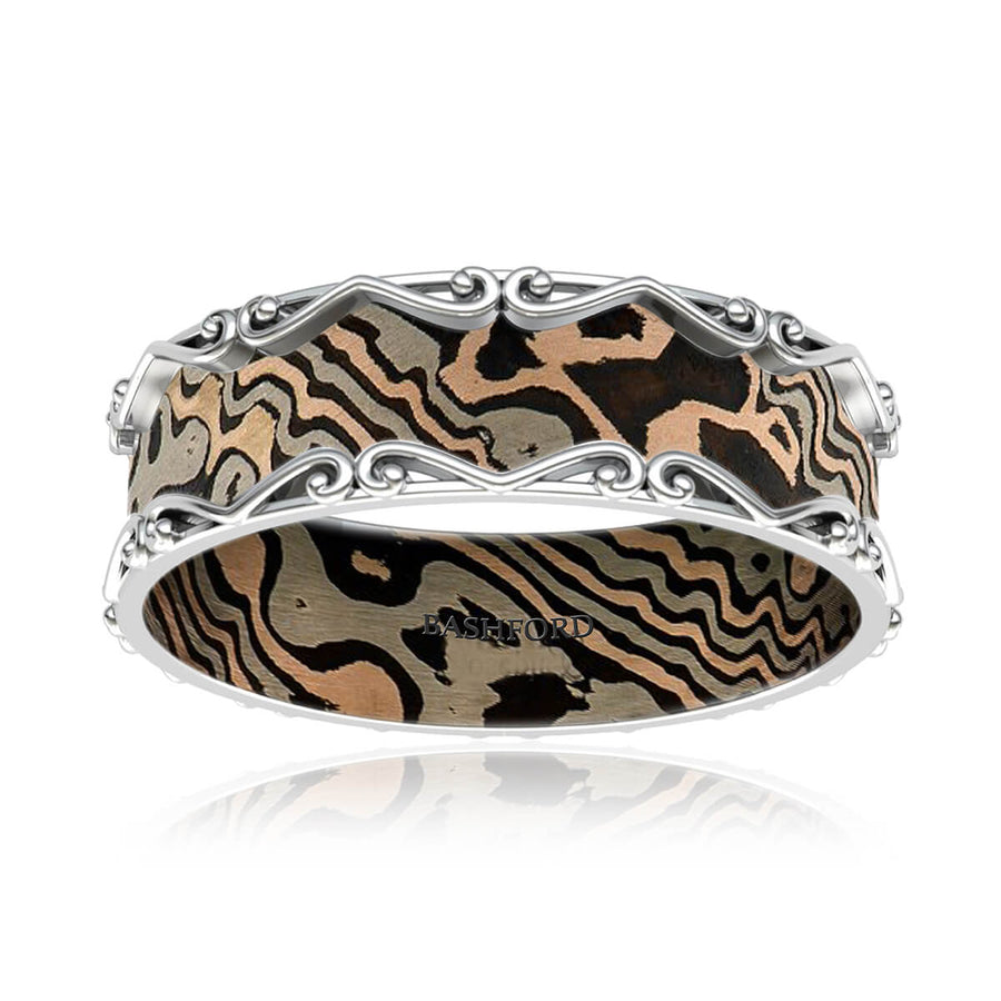 Bergamo Mokume Band (8 MM)