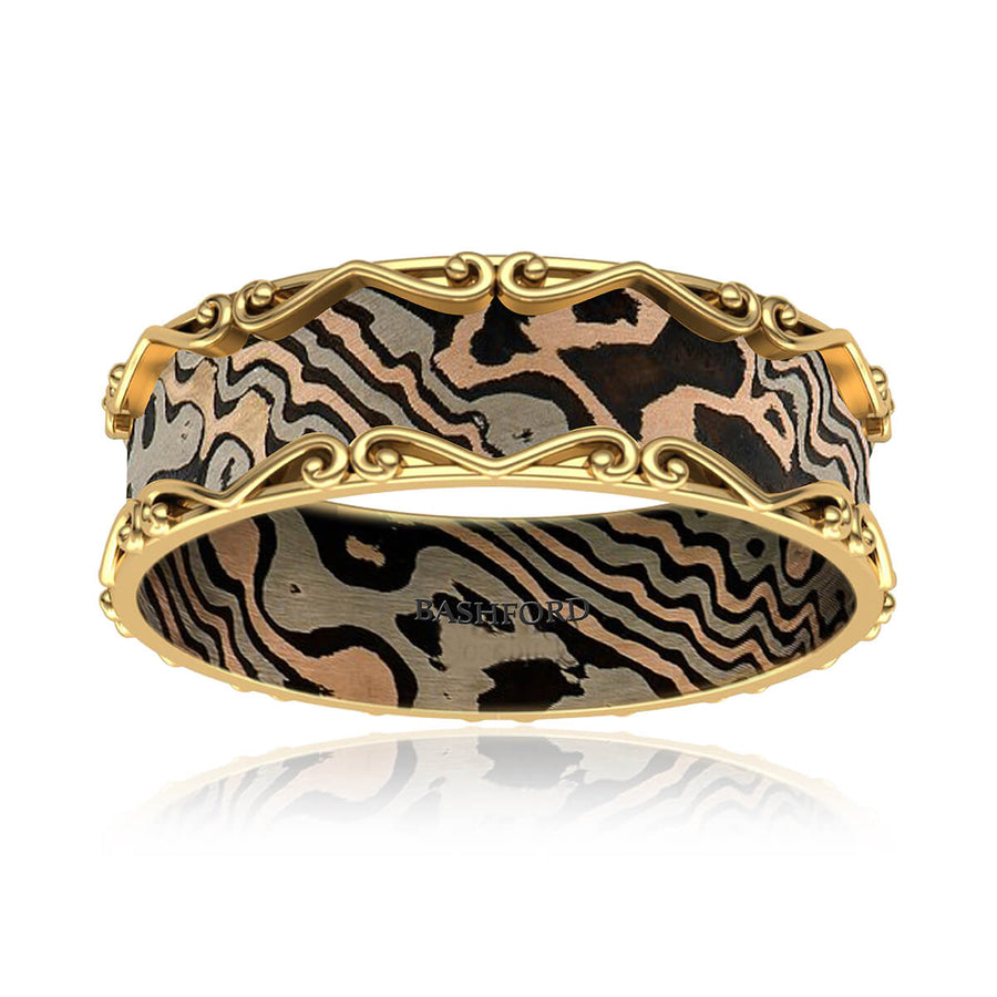 Bergamo Mokume Band (8 MM)