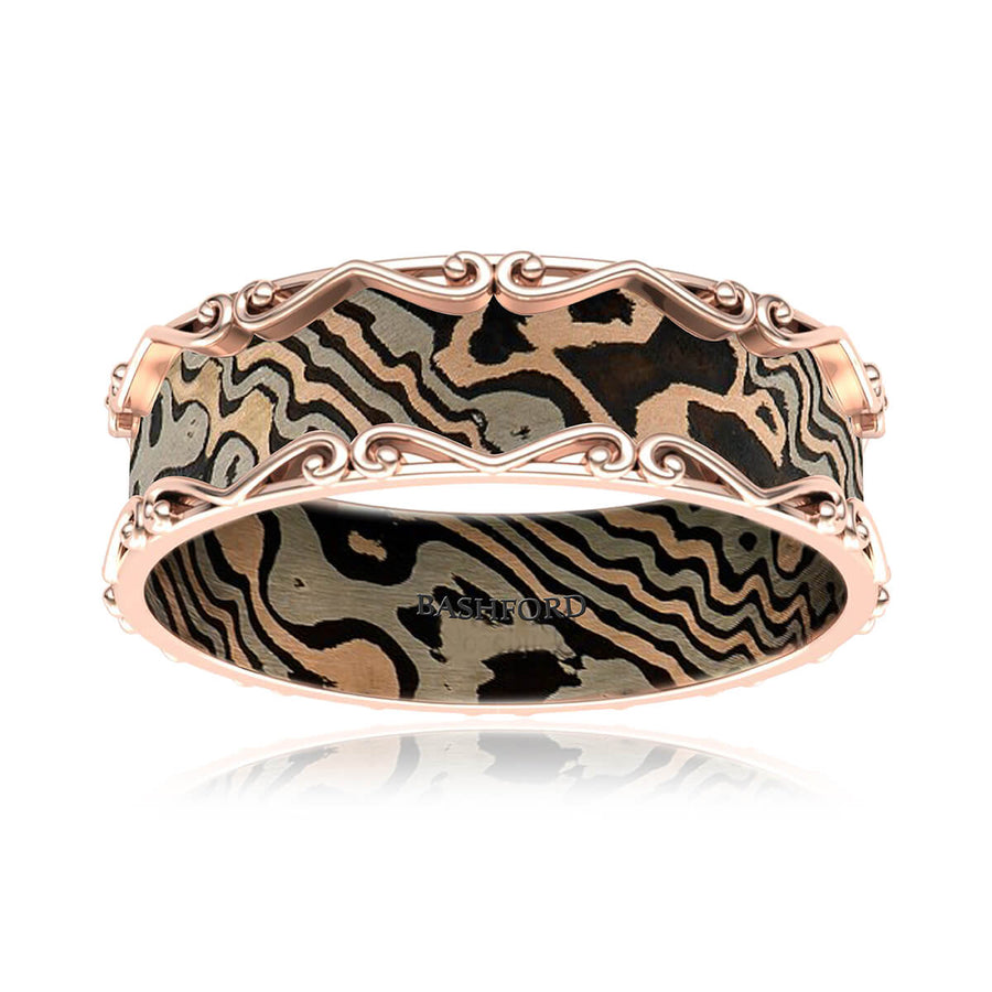 Bergamo Mokume Band (8 MM)