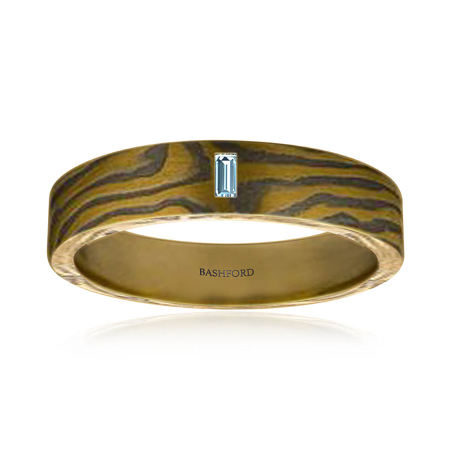 Britton Mokume Diamond Band (1/2 ct. tw.)