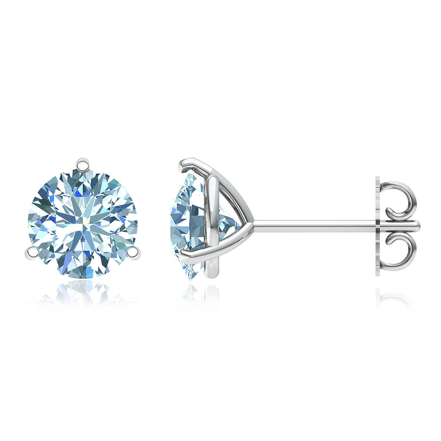 Three-Prong Martini Round Diamond Stud Earrings (1 ct. tw.)
