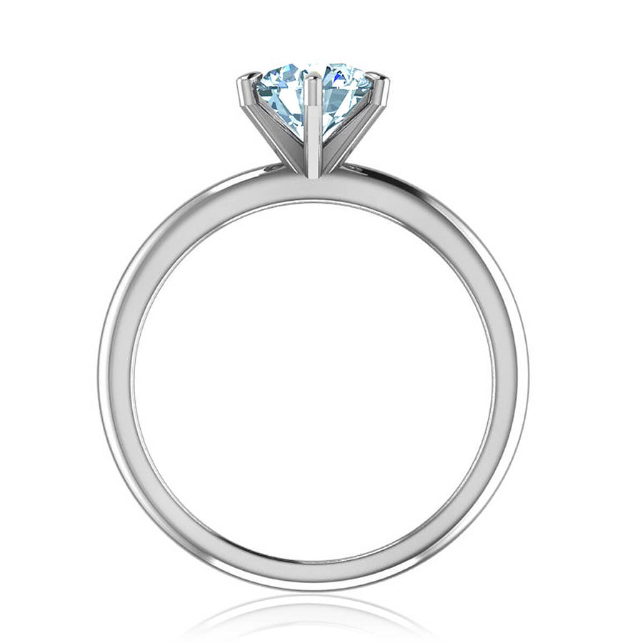 Six-Prong Petite Comfort Fit Ring