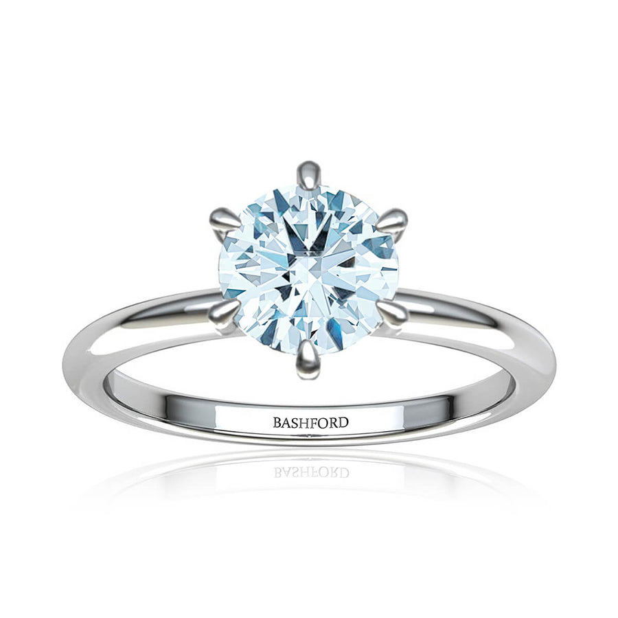 Six-Prong Petite Comfort Fit Ring