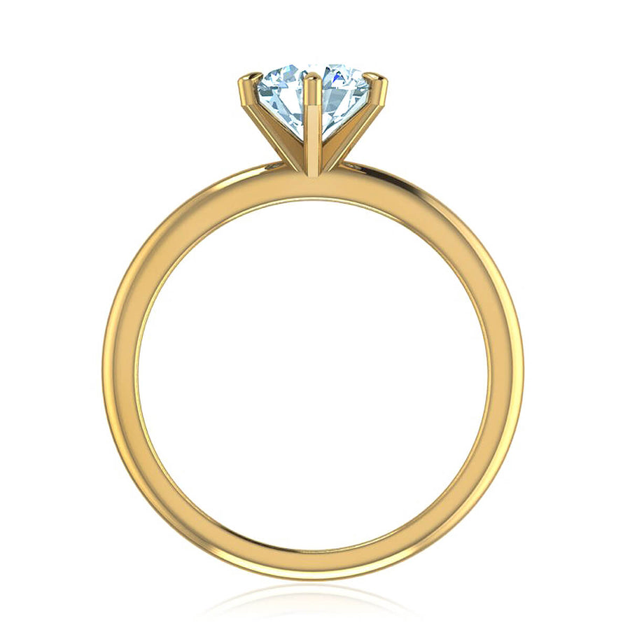 Six-Prong Petite Comfort Fit Ring