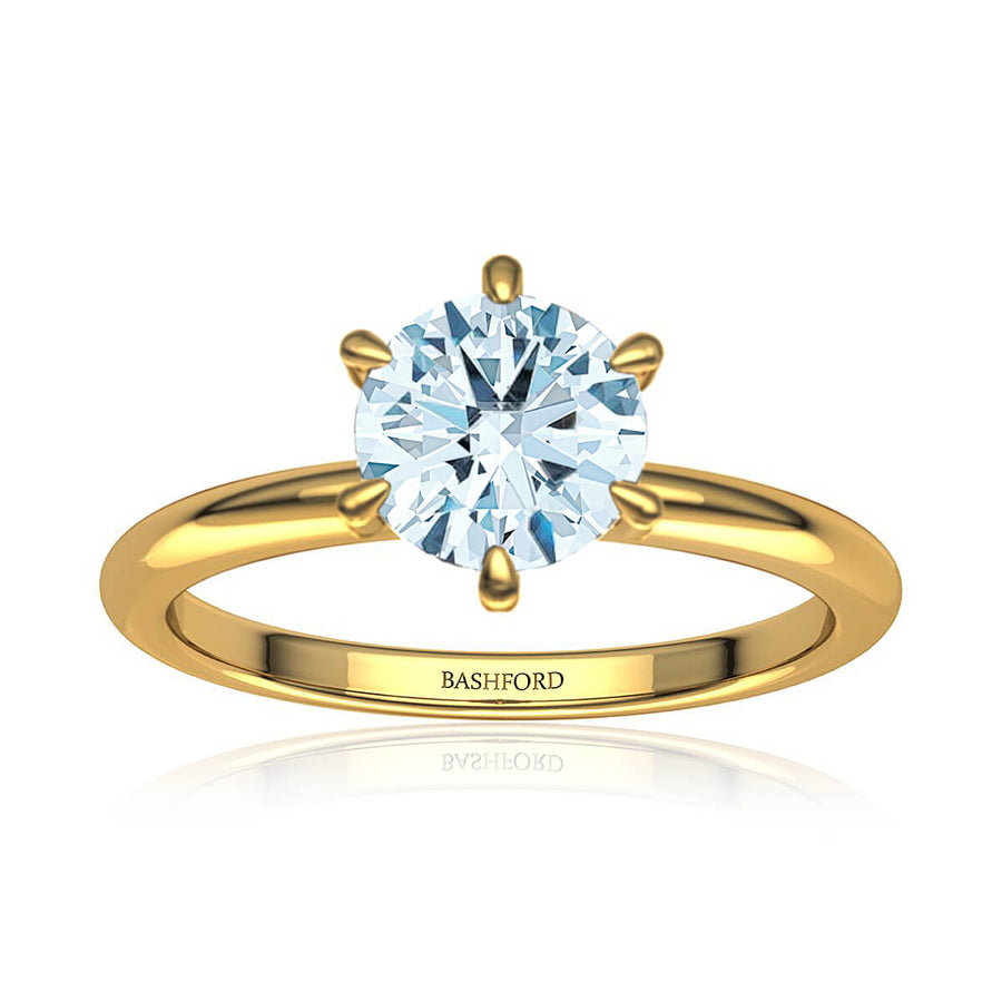 Six-Prong Petite Comfort Fit Ring