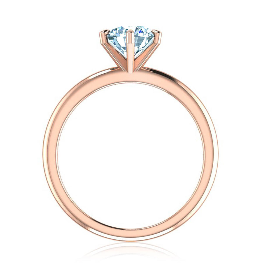 Six-Prong Petite Comfort Fit Ring