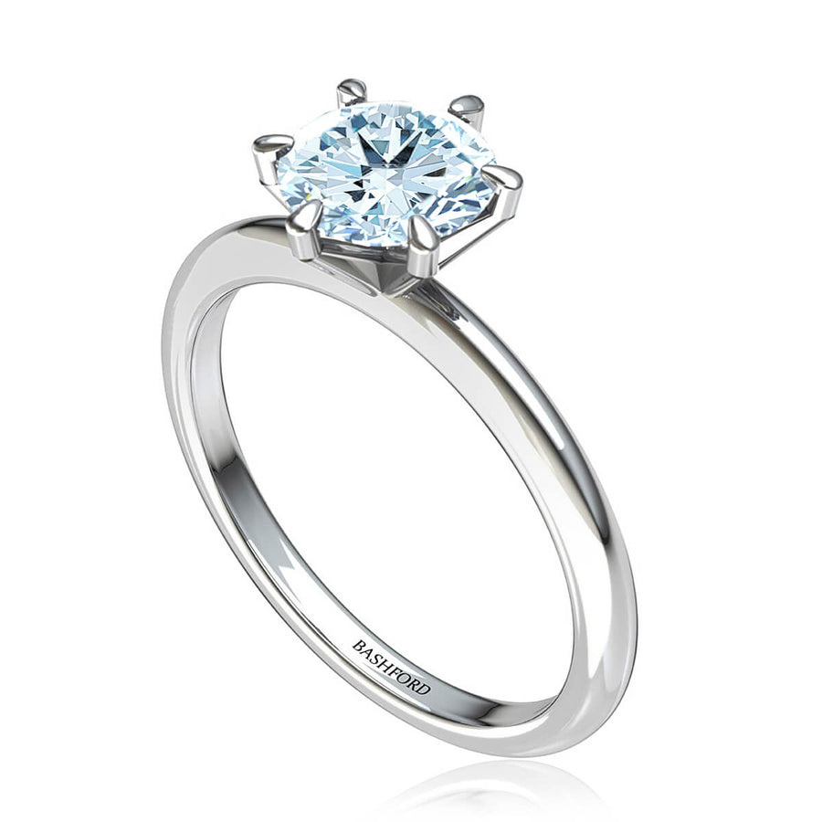 Six-Prong Petite Comfort Fit Ring