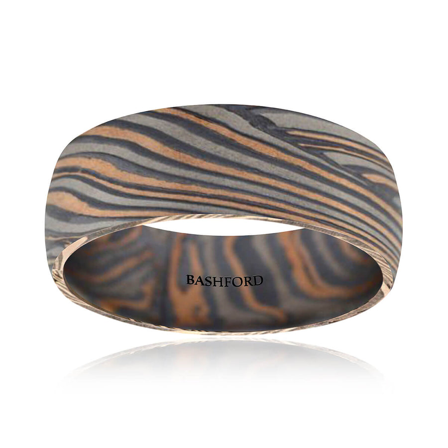 Chapada Mokume Wedding Band (8 mm)