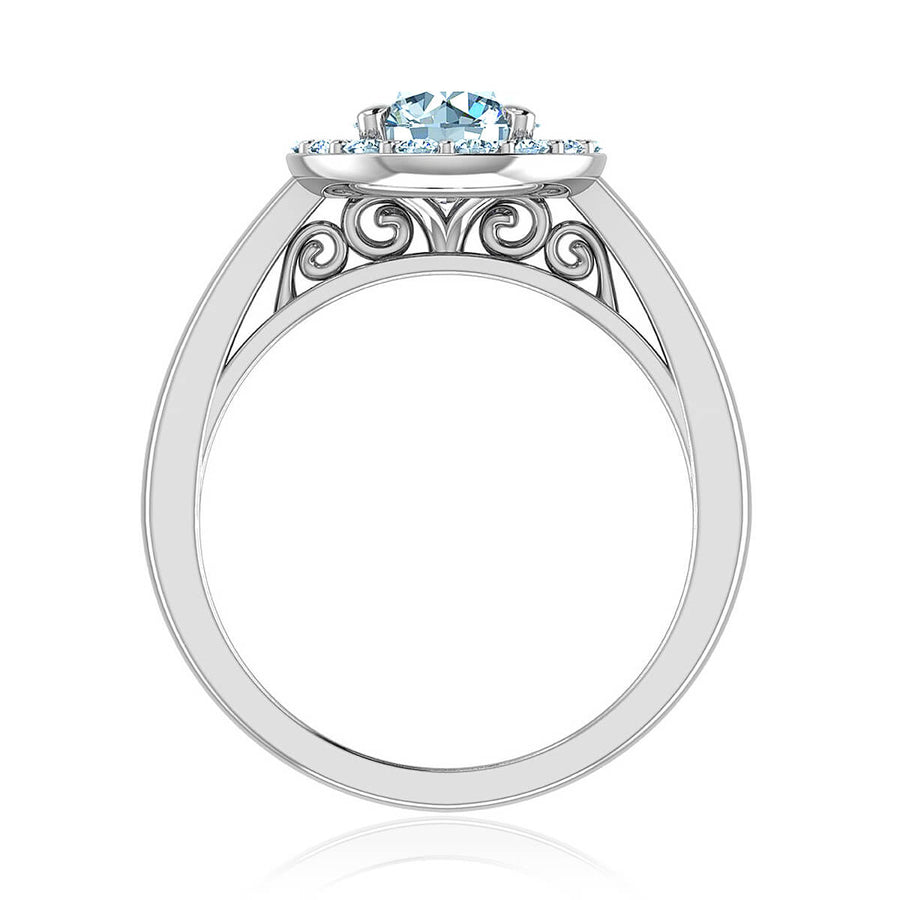 Classic Halo Diamond Ring