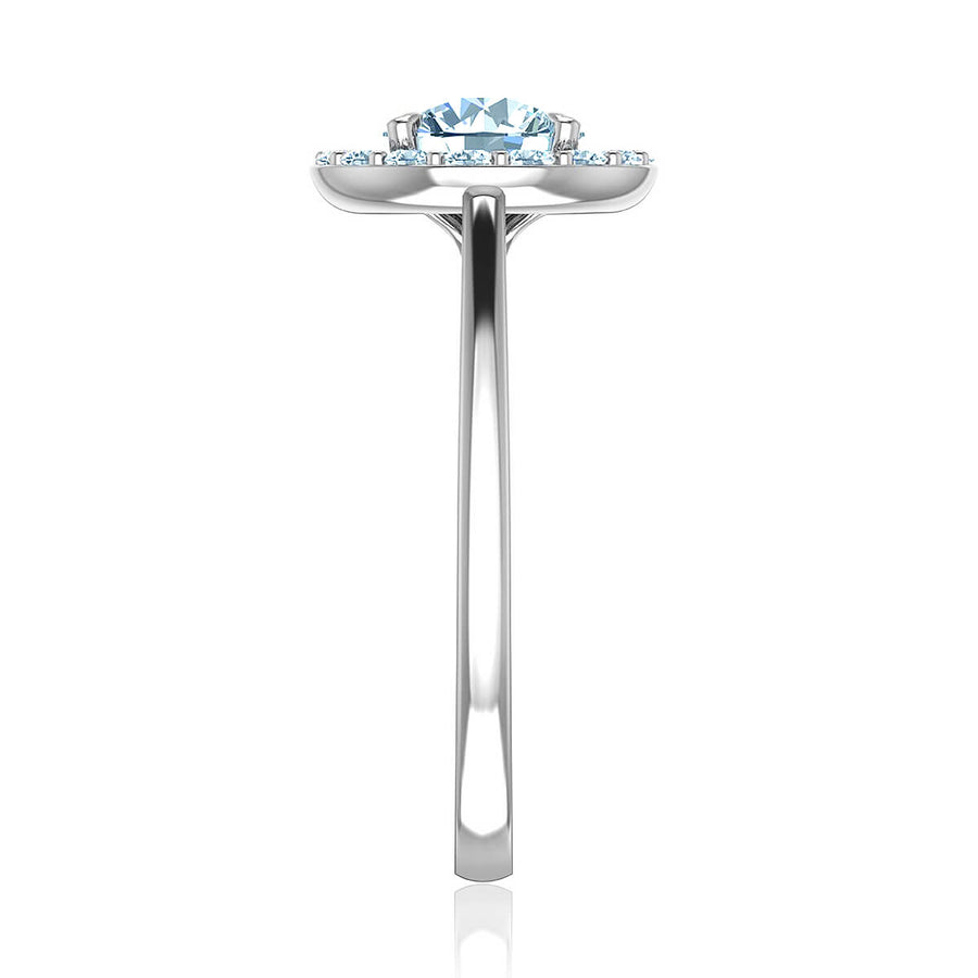 Classic Halo Diamond Ring