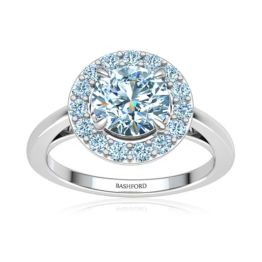 Classic Halo Diamond Ring