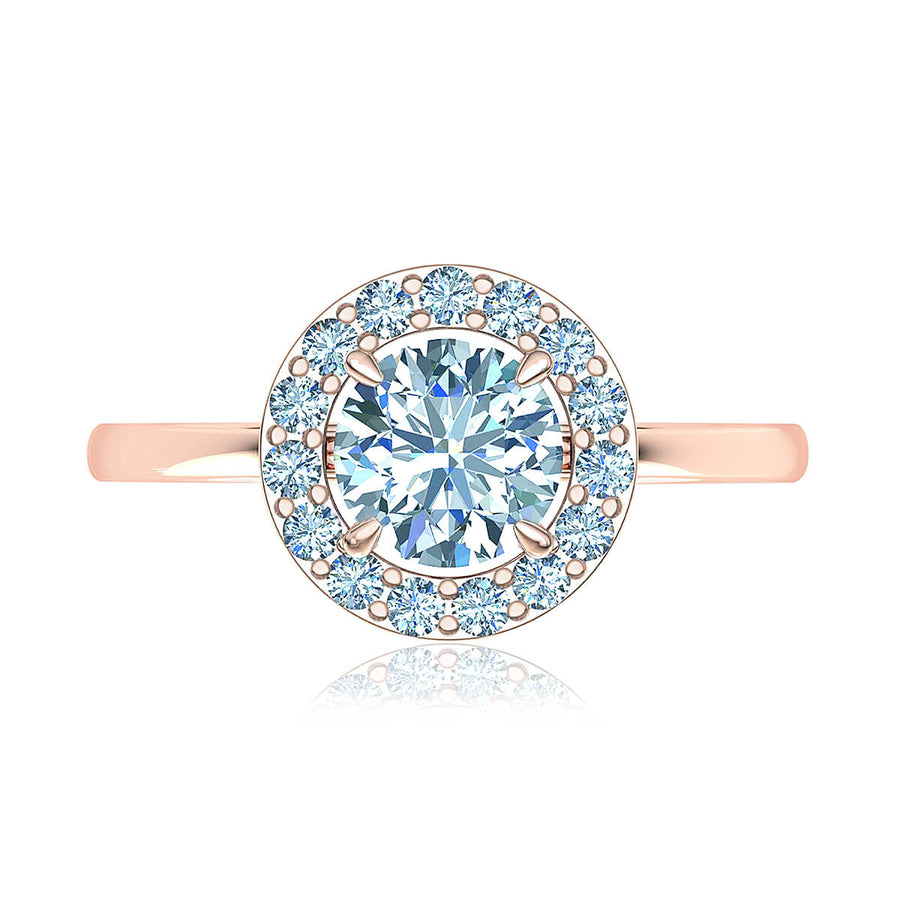 Classic Halo Diamond Ring