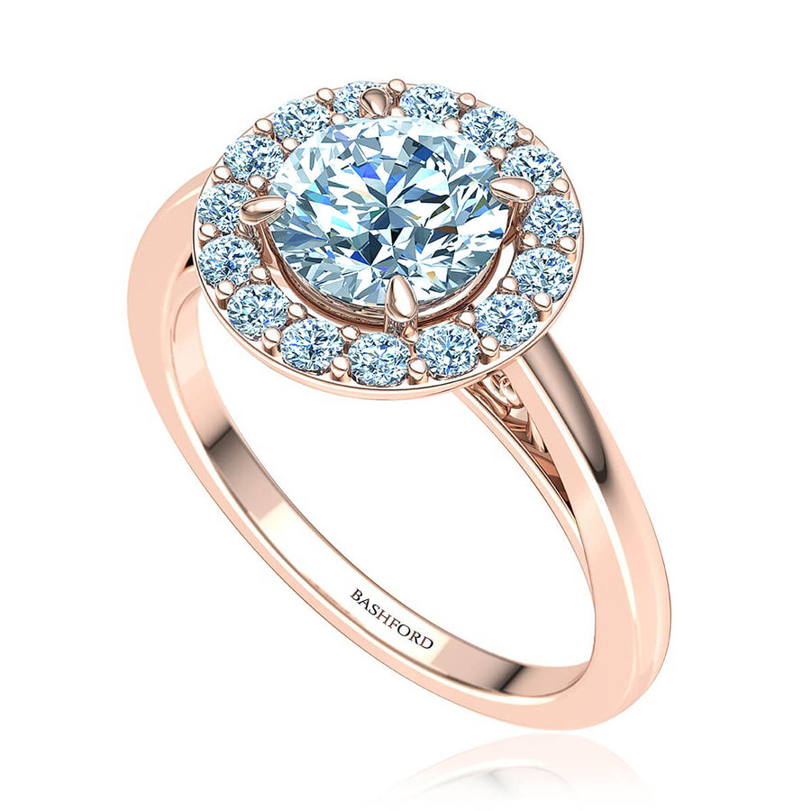 Classic Halo Diamond Ring