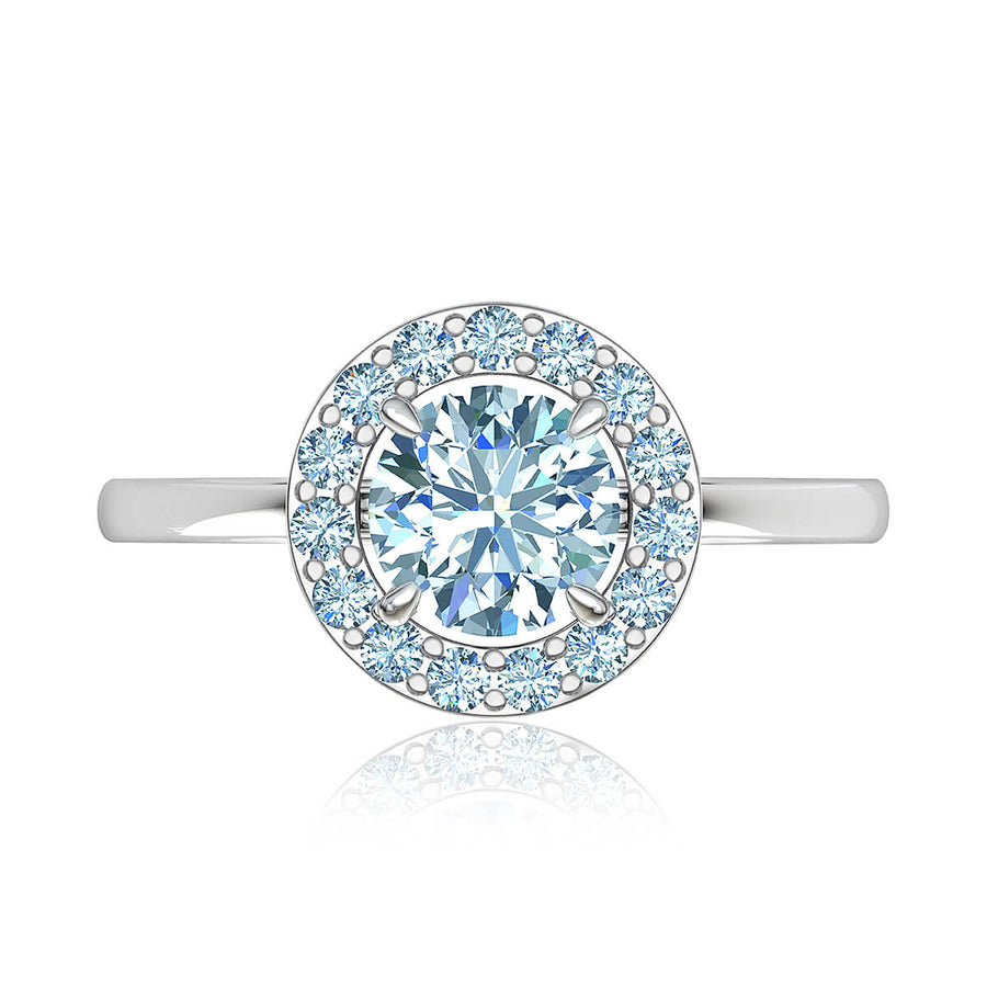 Classic Halo Diamond Ring