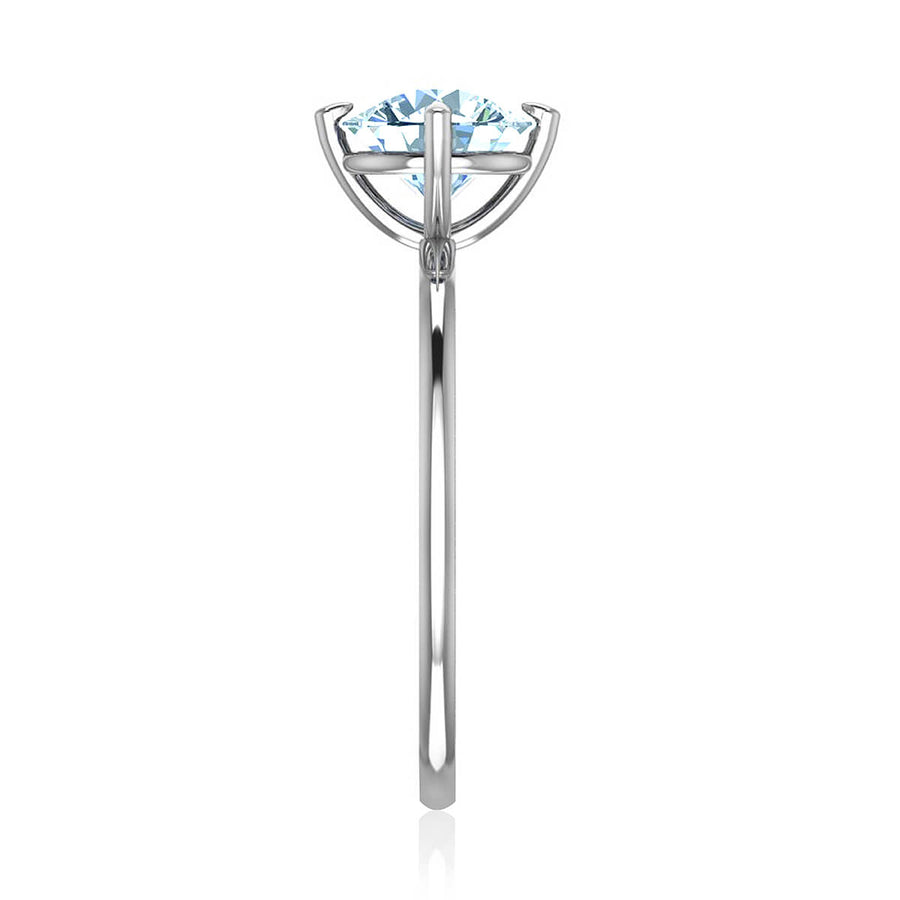 East West Solitaire Diamond Ring