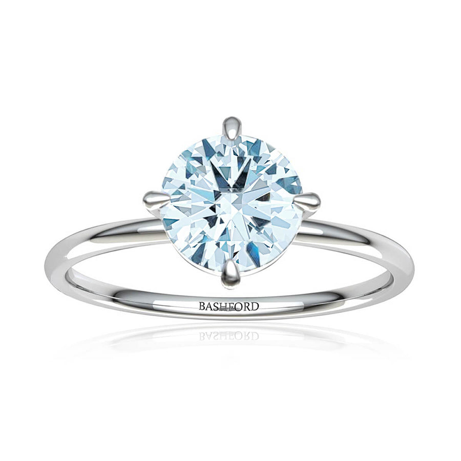 East West Solitaire Diamond Ring