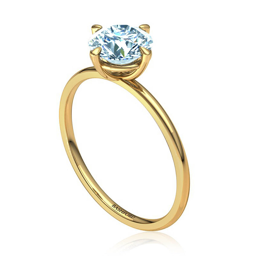 East West Solitaire Diamond Ring