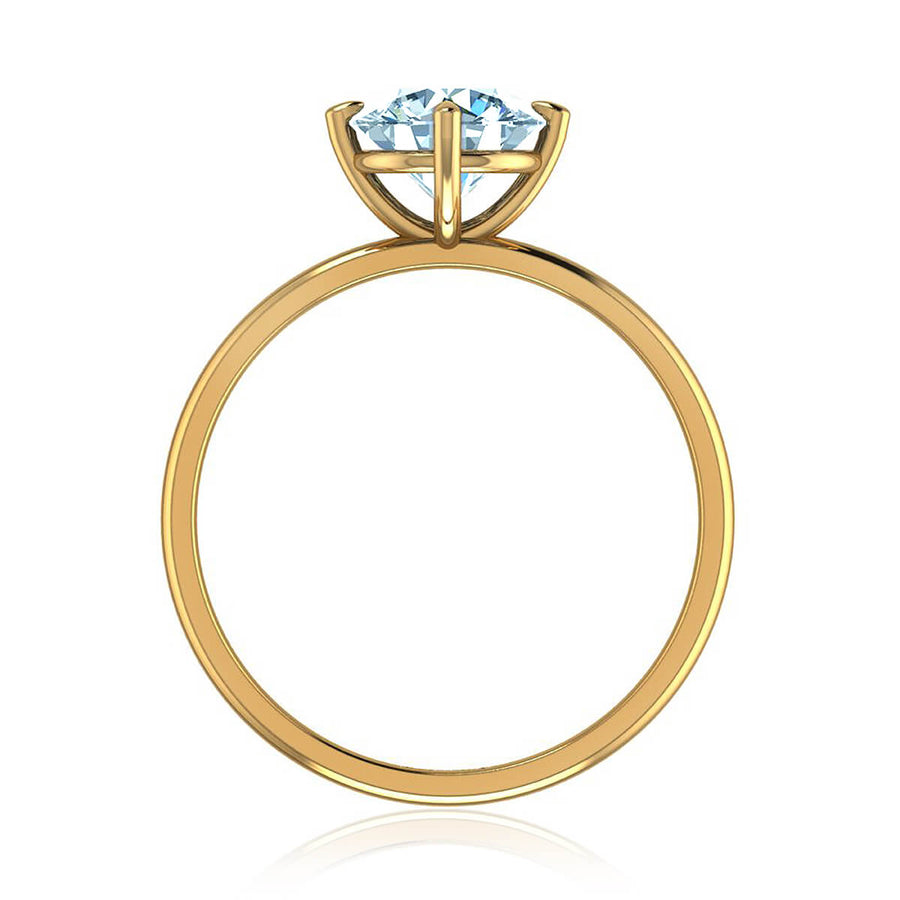 East West Solitaire Diamond Ring