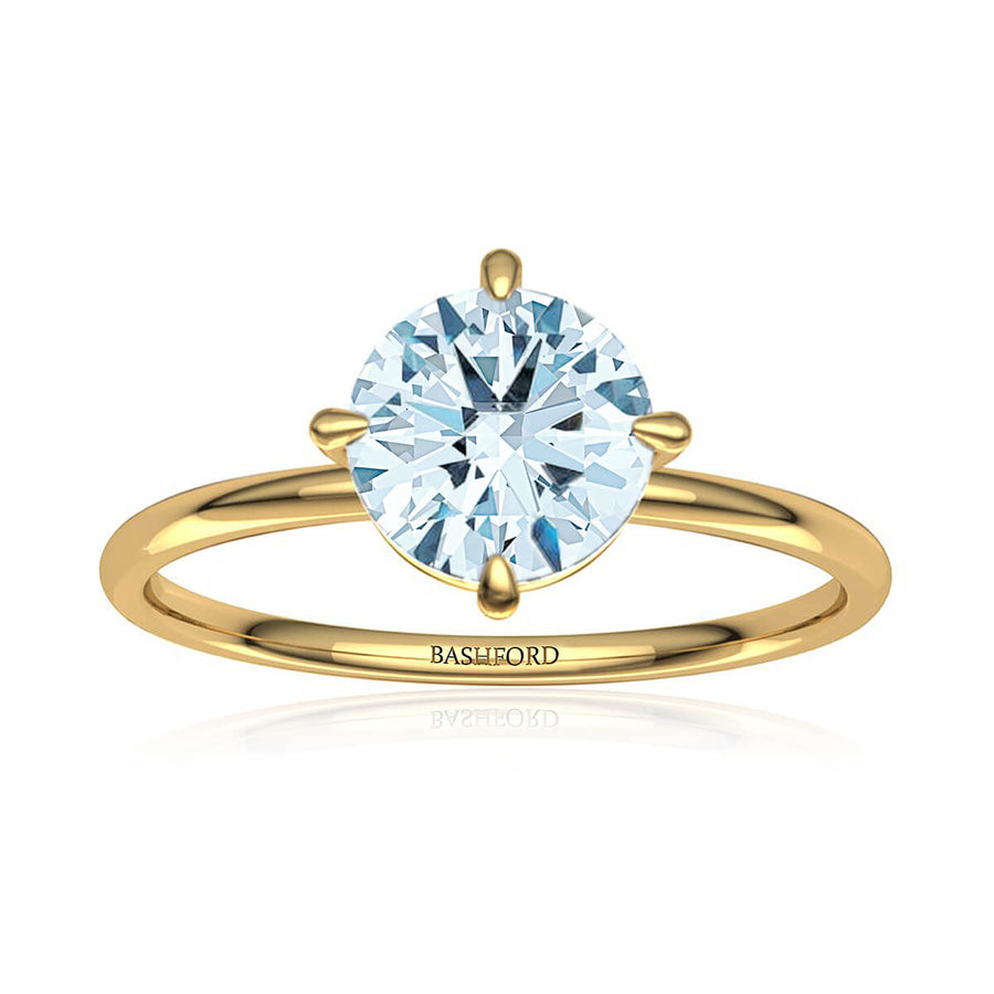 East West Solitaire Diamond Ring
