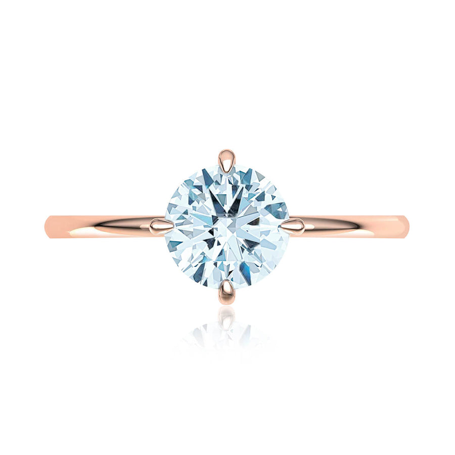 East West Solitaire Diamond Ring