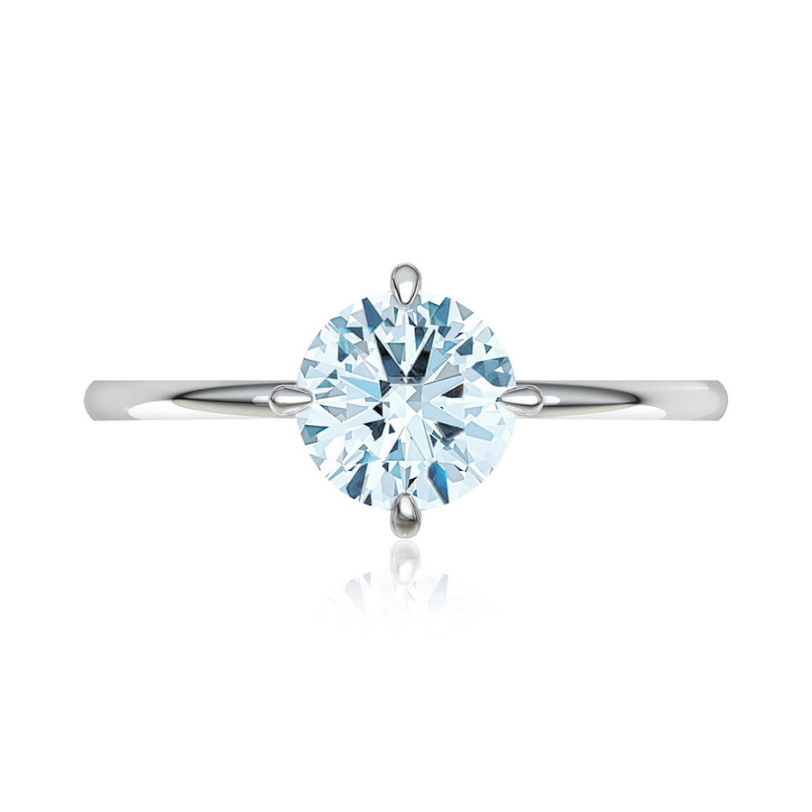 East West Solitaire Diamond Ring