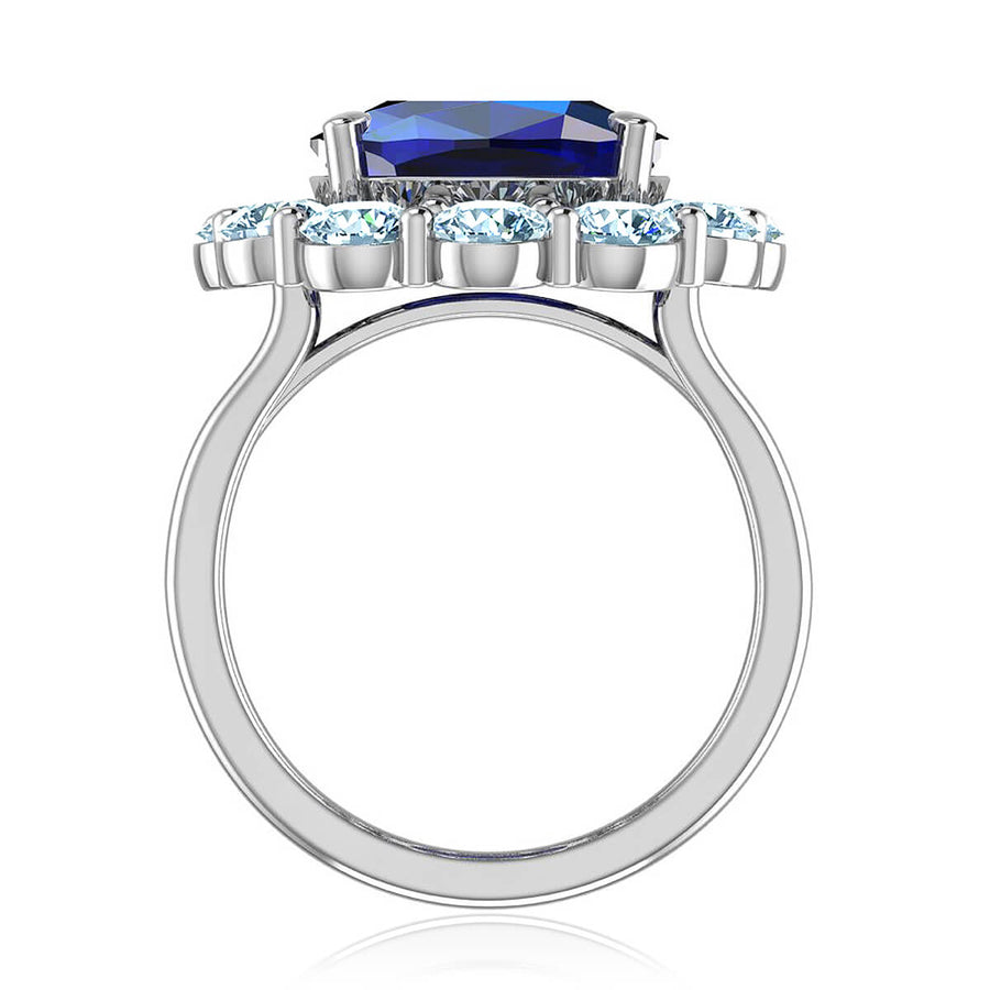 Eugenia Blue Sapphire & Diamond Ring