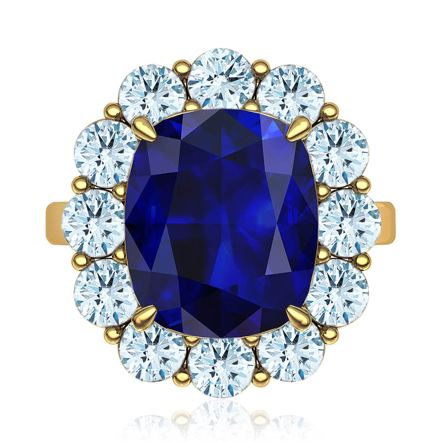 Eugenia Blue Sapphire & Diamond Ring