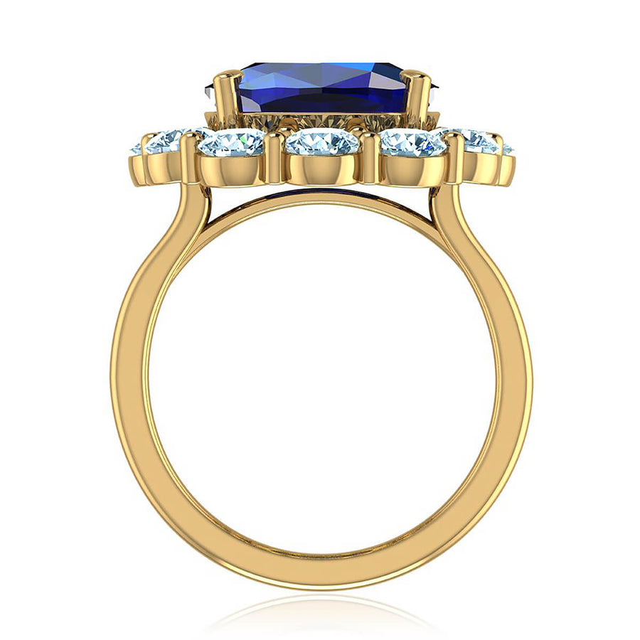 Eugenia Blue Sapphire & Diamond Ring