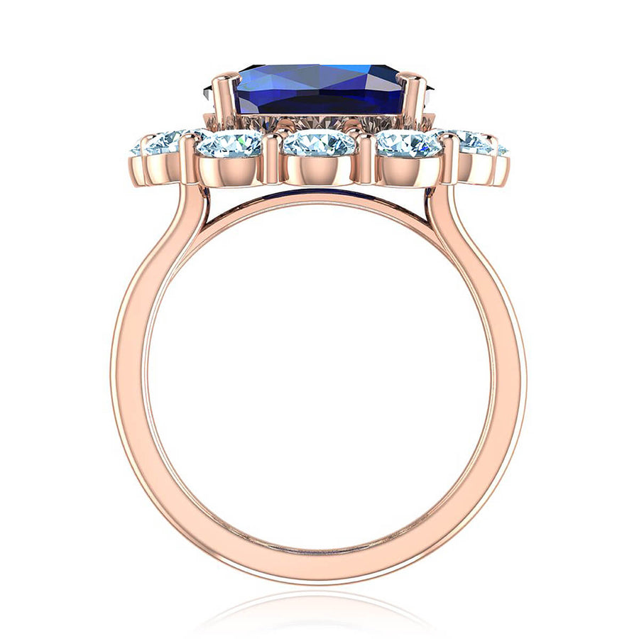Eugenia Blue Sapphire & Diamond Ring