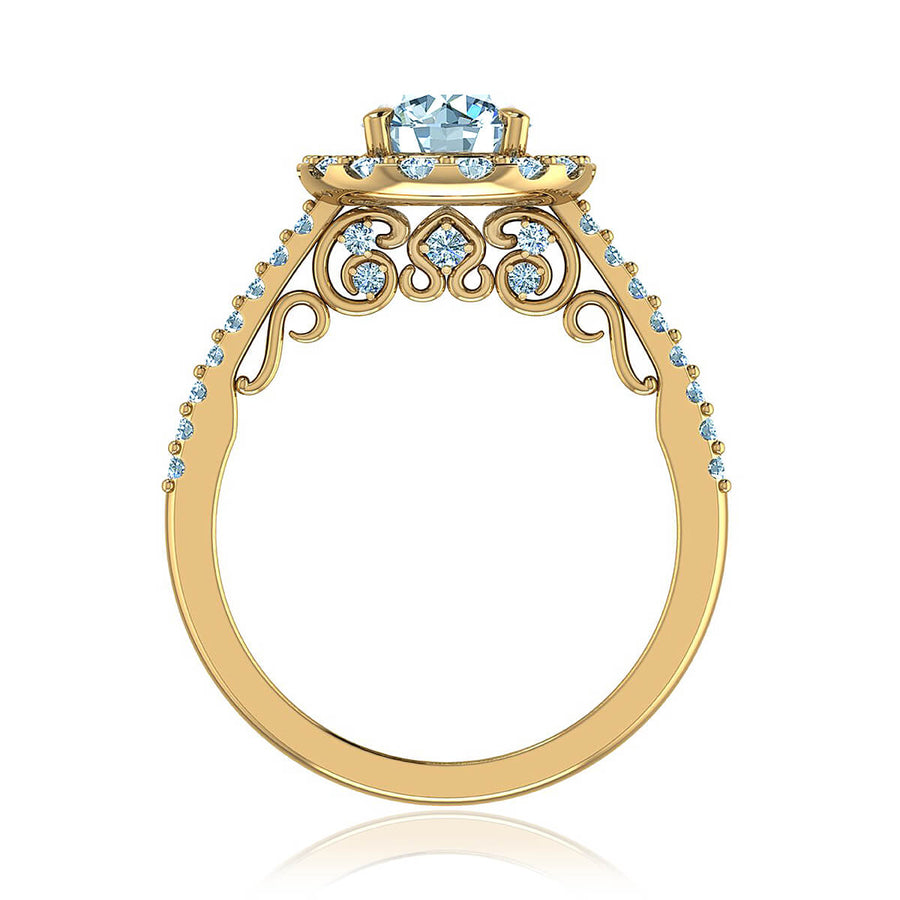 Fleur De Lis Diamond Ring