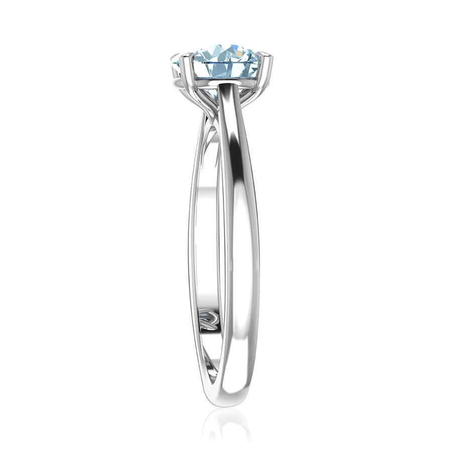 Four-Prong Petite Comfort Fit Ring