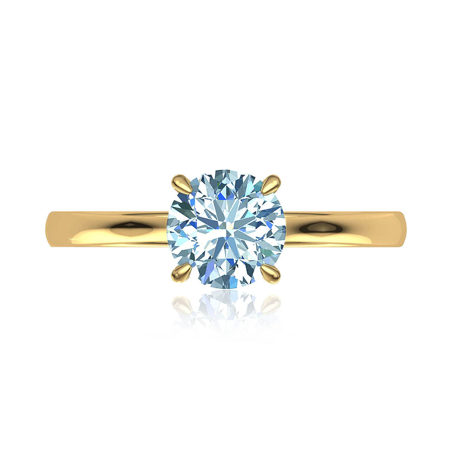 Four-Prong Petite Comfort Fit Ring