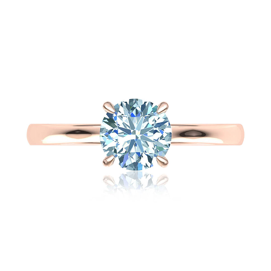 Four-Prong Petite Comfort Fit Ring