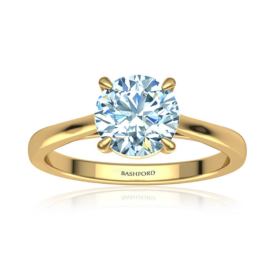 Four-Prong Petite Comfort Fit Ring