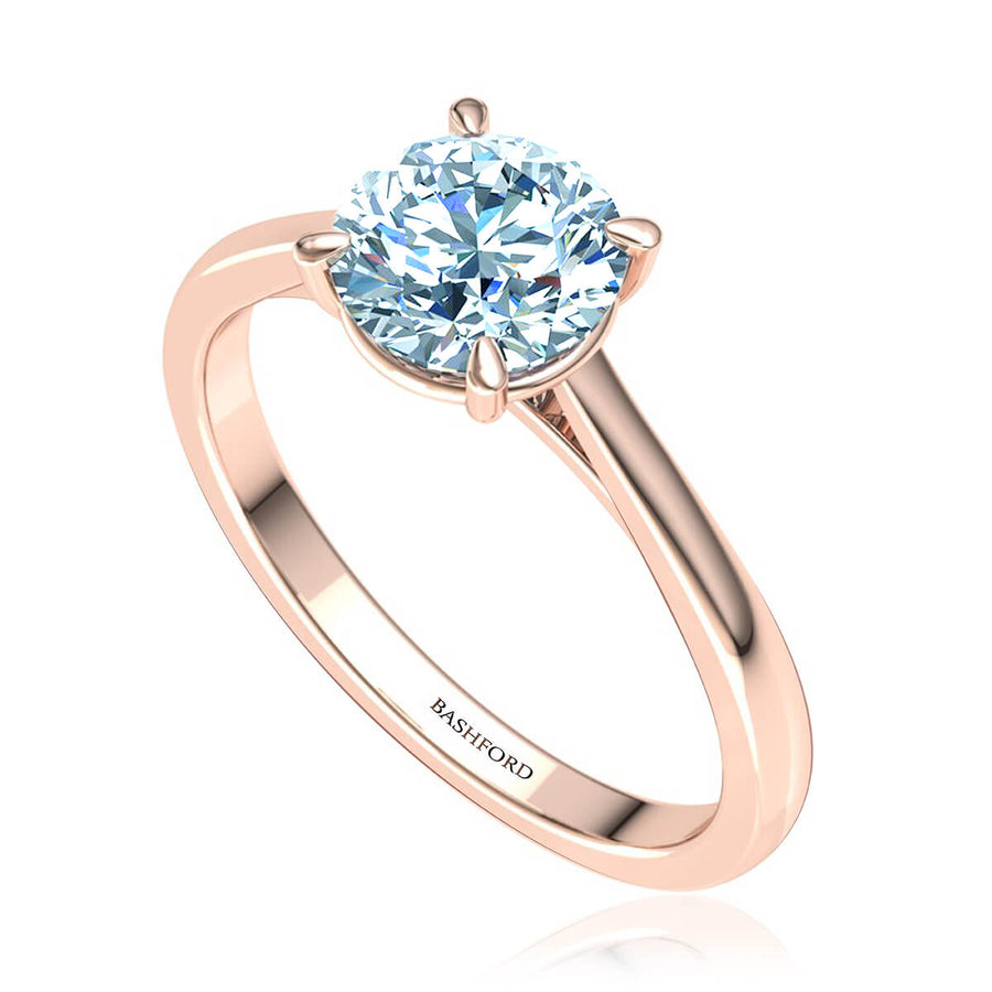 Four-Prong Petite Comfort Fit Ring