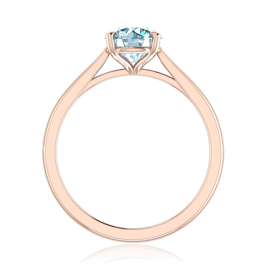 Four-Prong Petite Comfort Fit Ring