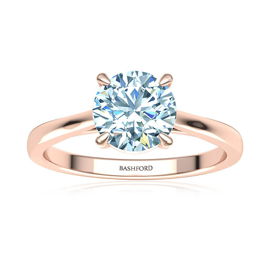 Four-Prong Petite Comfort Fit Ring