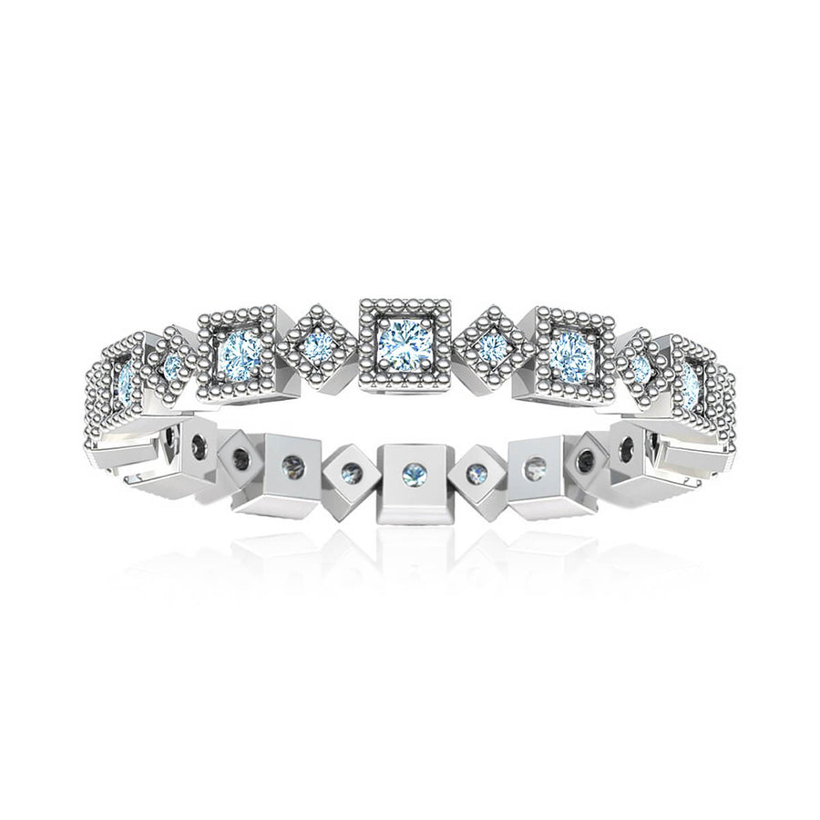 Geometric Eternity Diamond Ring (3/8 ct. tw.)