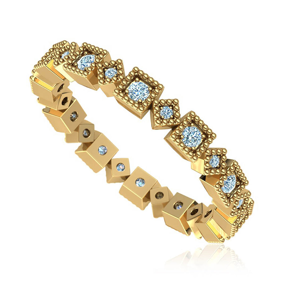 Geometric Eternity Diamond Ring (3/8 ct. tw.)