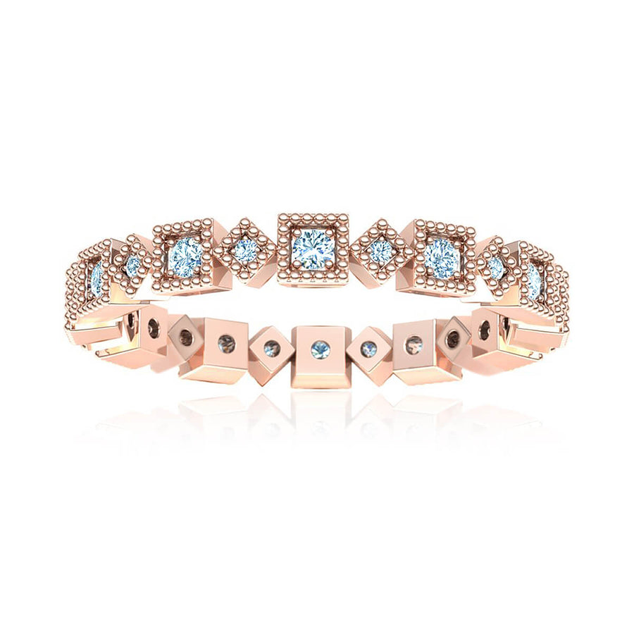 Geometric Eternity Diamond Ring (3/8 ct. tw.)