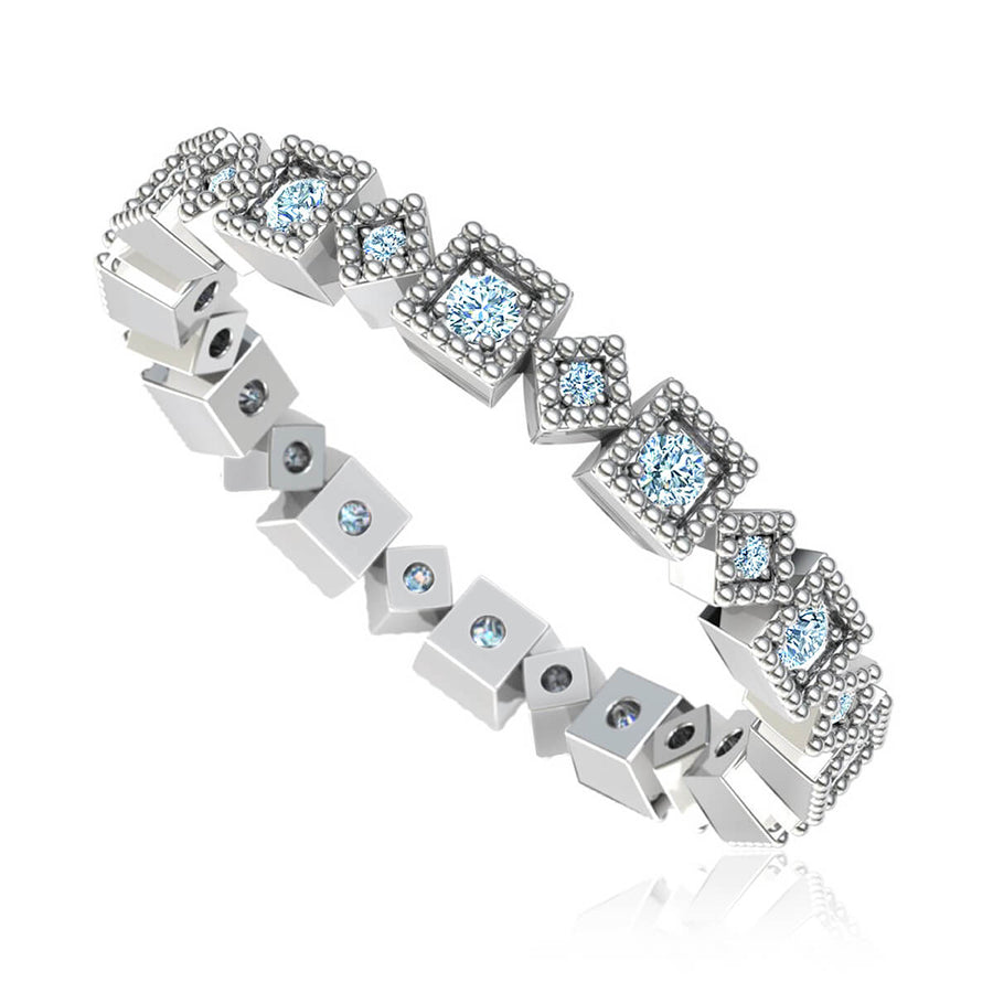 Geometric Eternity Diamond Ring (3/8 ct. tw.)