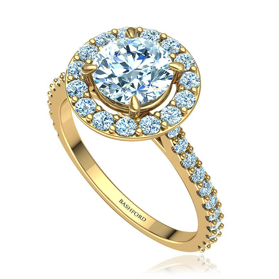 Monarch Halo Diamond Ring