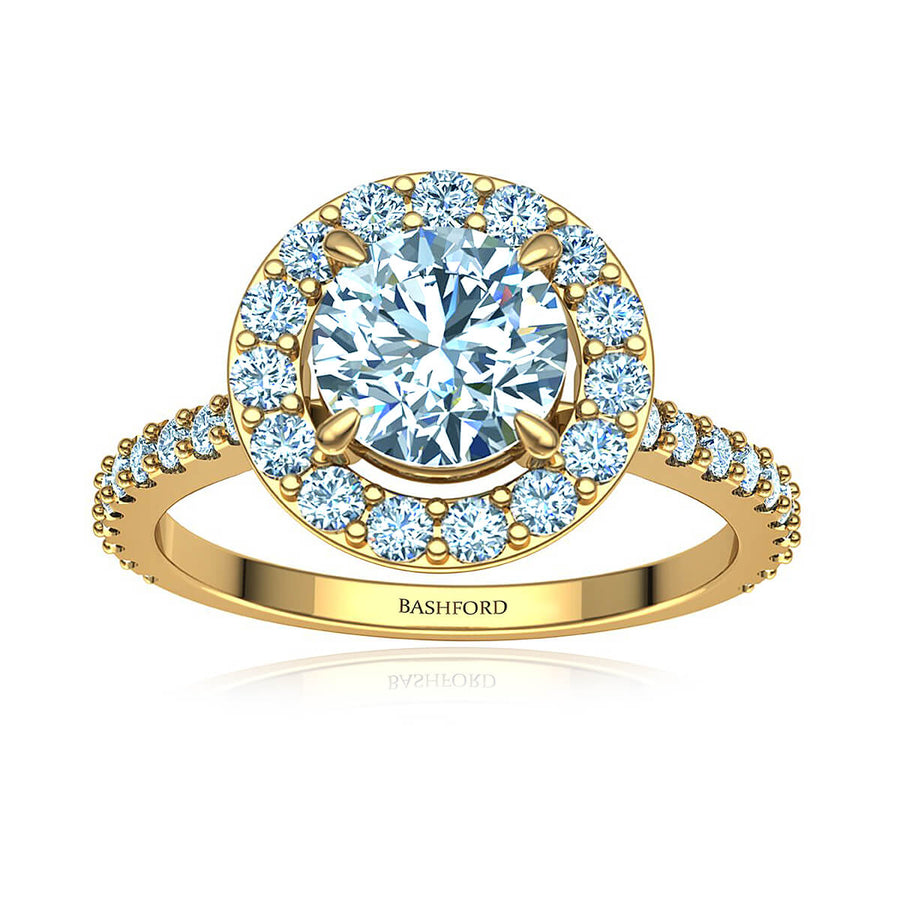 Monarch Halo Diamond Ring