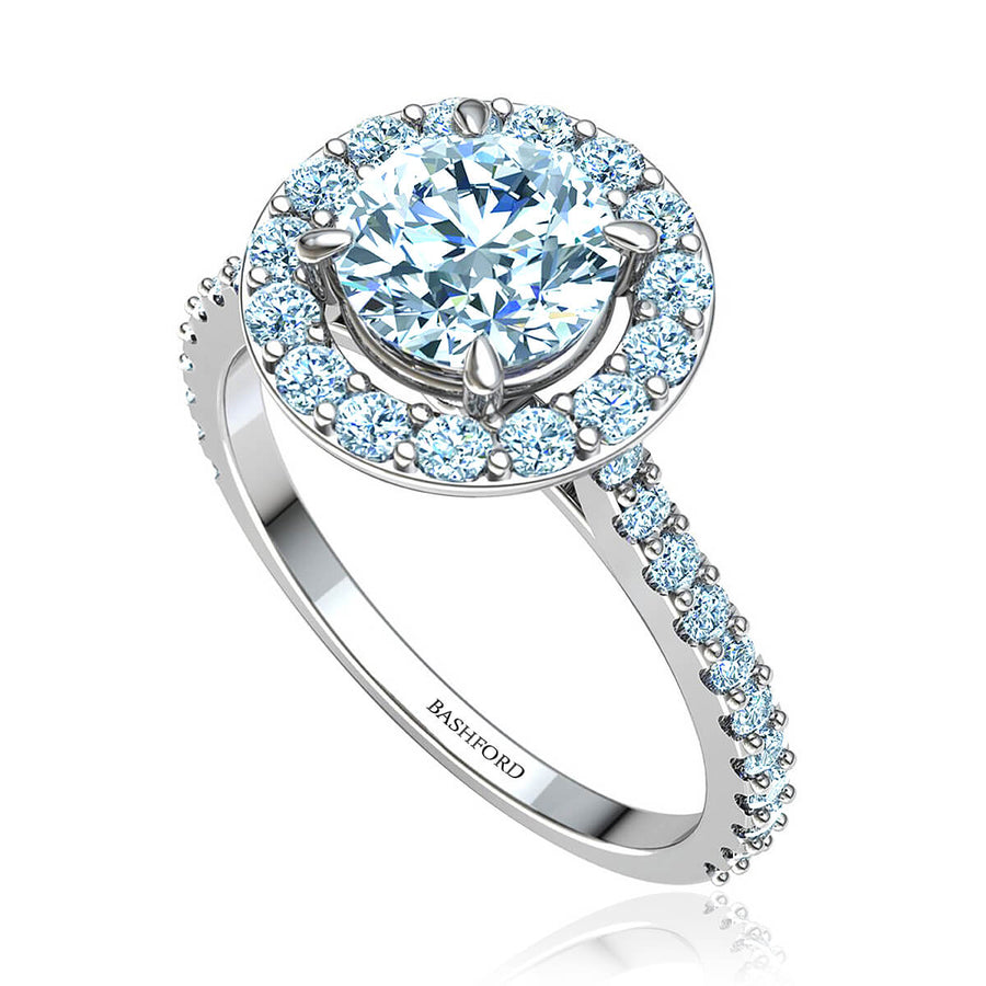 Monarch Halo Diamond Ring