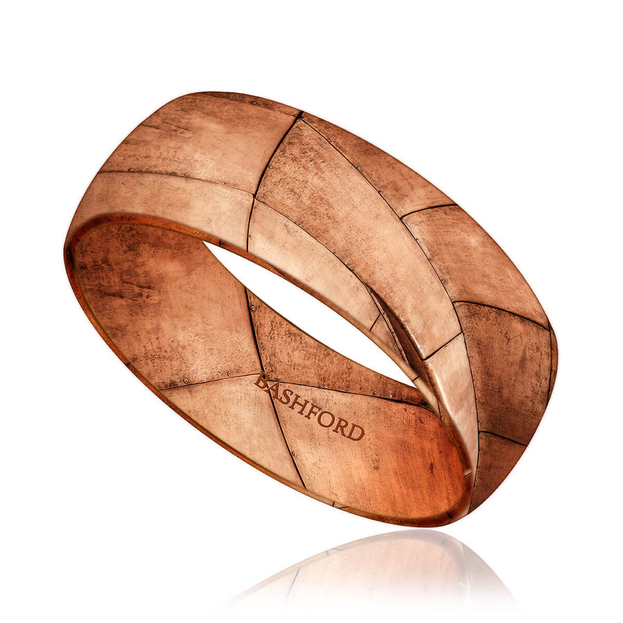 Montreal Mokume Wedding Band (8 mm)