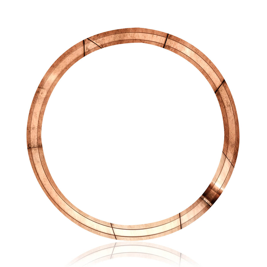 Montreal Mokume Wedding Band (8 mm)